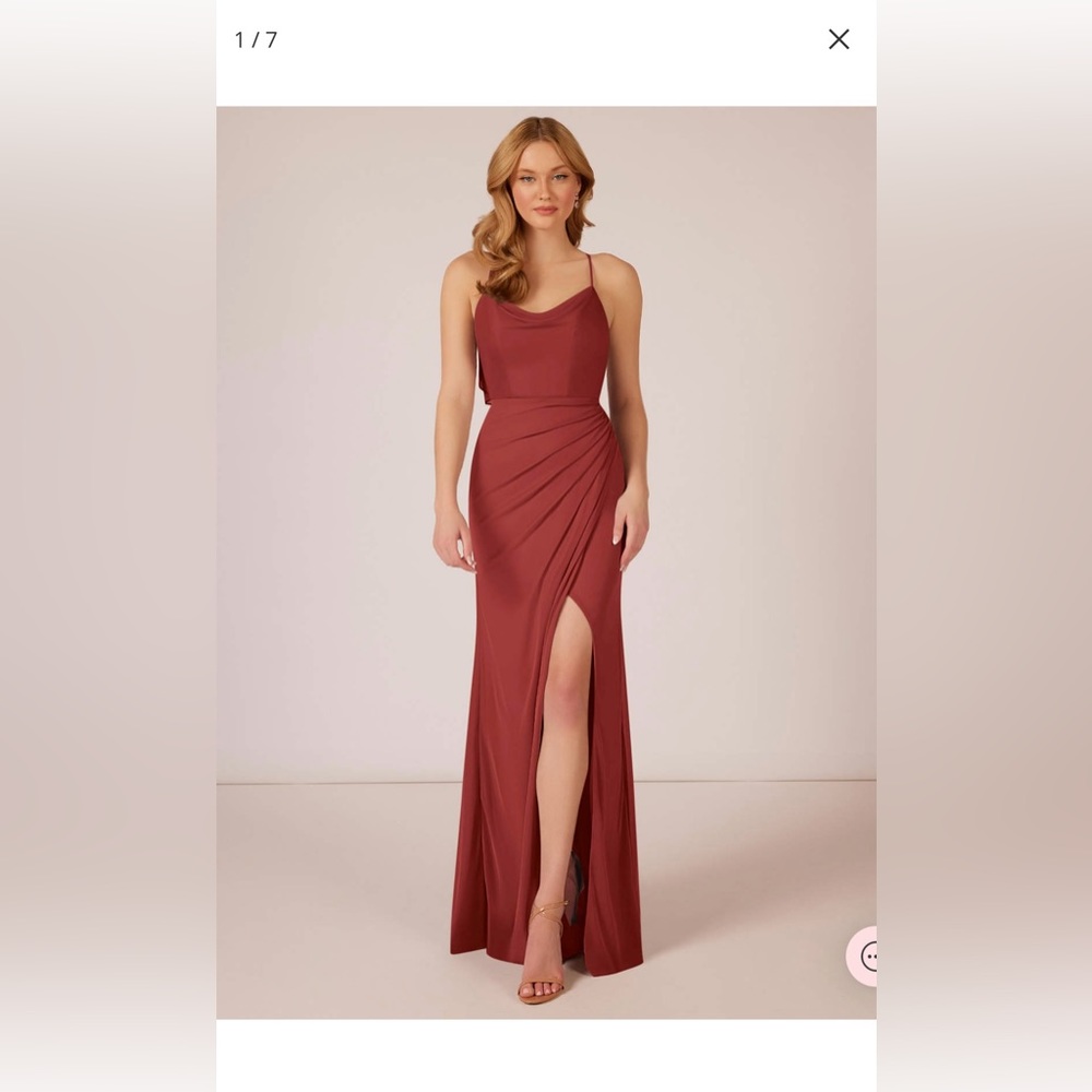 Azazie Rust Bridesmaid dress